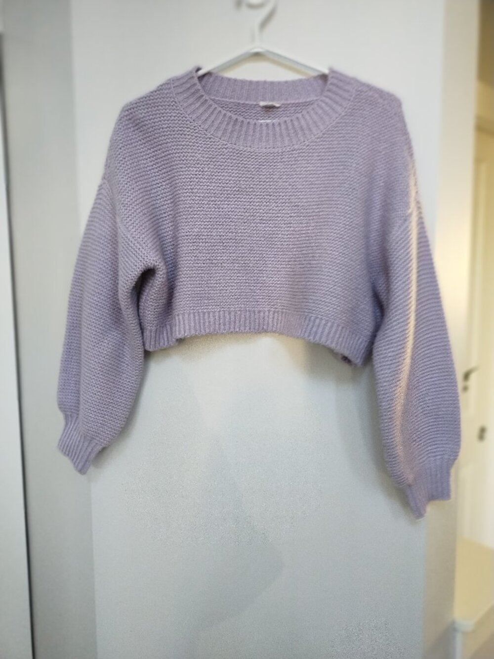 Cropped knit bell sleeve Garage sweater